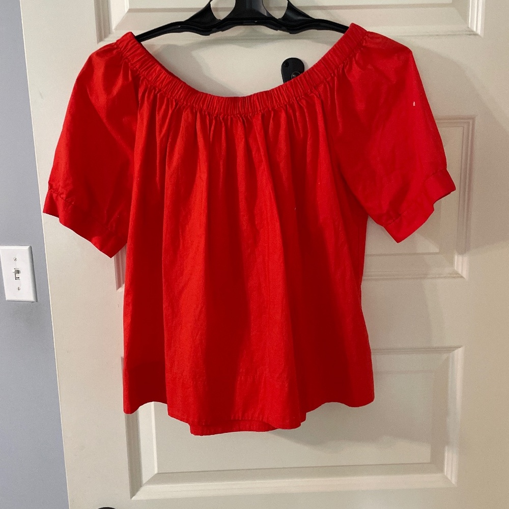 Kate spade off shoulder shirt